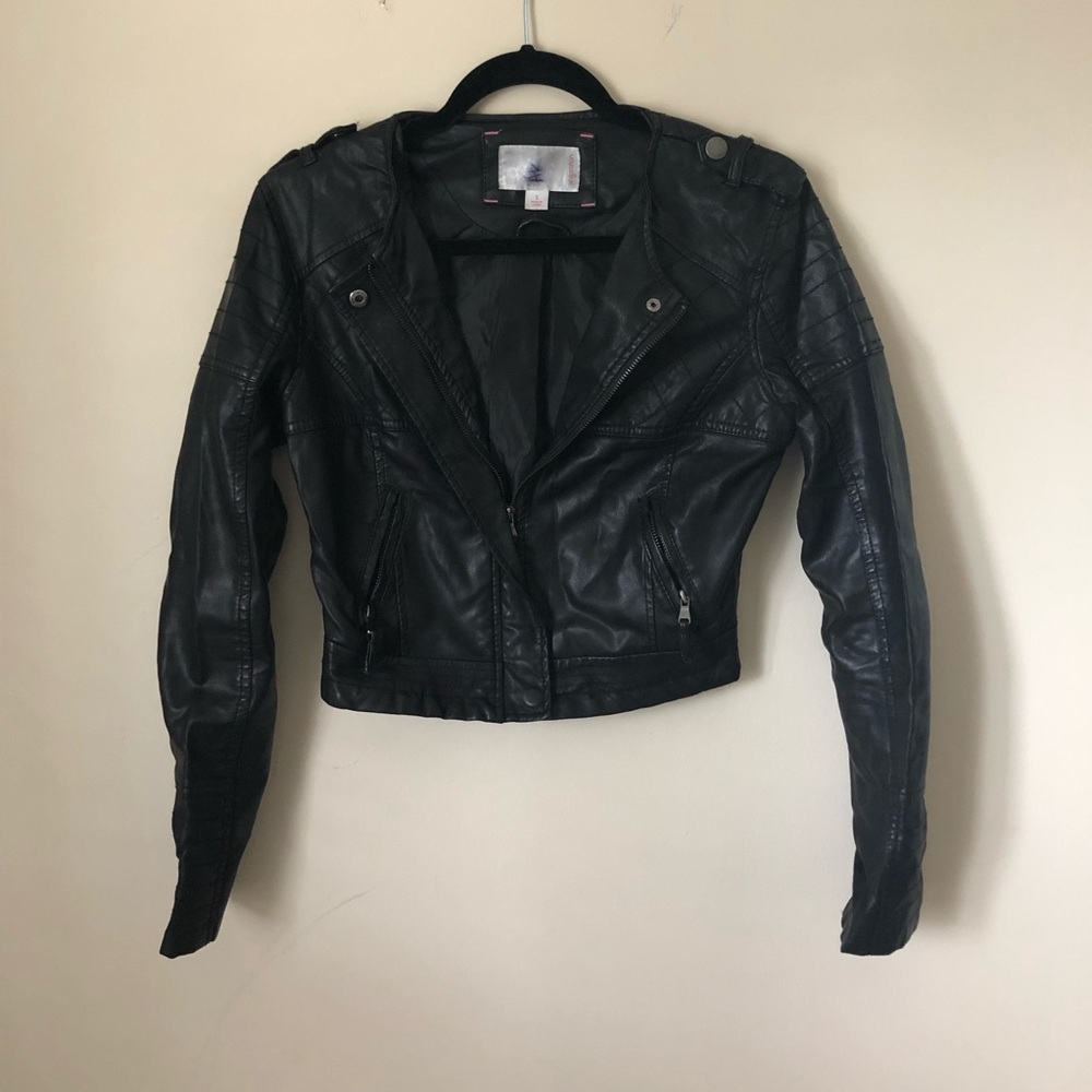 Faux leather jacket